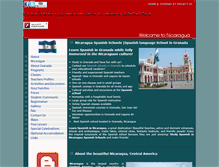 Tablet Screenshot of nicaragua-spanish-lessons.com